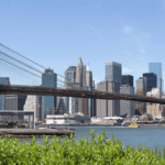 Brooklyn bridge in new york city.