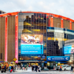 The new york knicks arena in new york city.